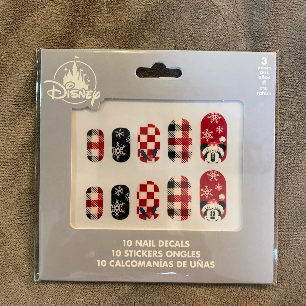 Disney Parks Christmas Nail Decals